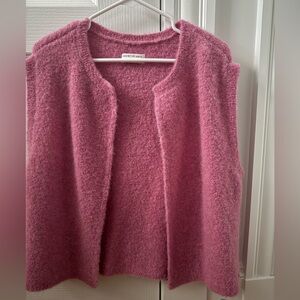 Des Petits Hauts Alpaca Blend Pink Women's Sweater Vest